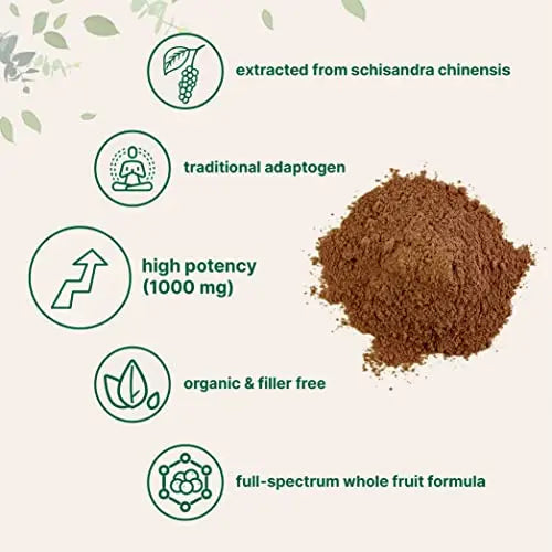 Organic Schisandra Extract Powder, 8 Ounce, Traditional Adaptogen and Filler Micro Ingredients Au supplements