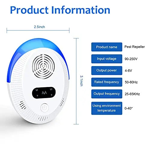 Ultrasonic Pest Repeller 6 Packs, Indoor Pest Control, Ultrasonic Pest Repell Bectine Au supplements