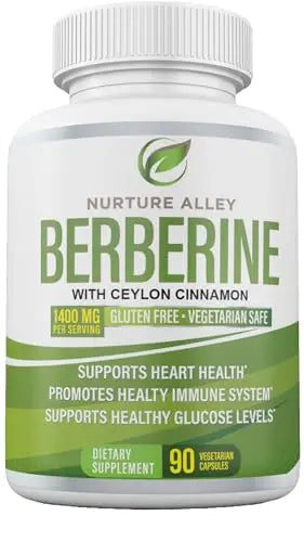 Nurture Alley Berberine Complex - Berberine HCL 1200mg Plus Organic Ceylon Cinnamon NURTURE ALLEY Au supplements