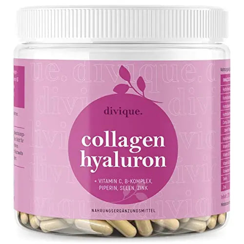 Collagen Capsules Divique Collagen Hyaluron 1500mg Collagen Peptides Type 1, 2, 3, 5, 10 Divique Au supplements