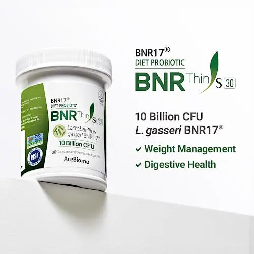 AceBiome BNRThin S30, Lactobacillus Gasseri BNR17, 10 Billion CFU Guaranteed AceBiome Au supplements