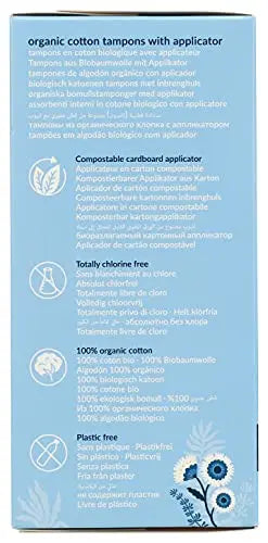 Natracare Organic Cotton Super Tampons with Cardboard Applicator, Plastic Free, Chlorine Free NATRACARE Au supplements