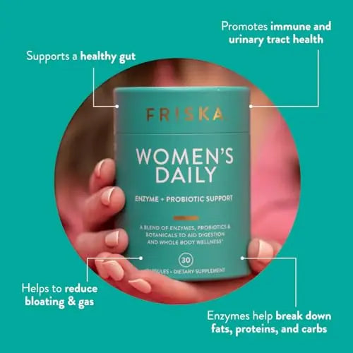 FRISKA Women’s Daily Digestive Enzyme and Probiotics Supplement, Advanced FR!SKA Au supplements