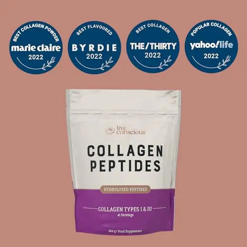 Collagen Peptides Powder - Grass-Fed Hydrolysed Collagen Powder Supplement Live Conscious Au supplements