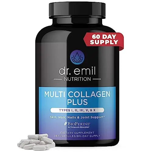 DR EMIL NUTRITION Multi Collagen Pills - 180 Capsules - Collagen Supplements to Support DR EMIL NUTRITION Au supplements