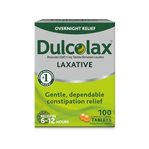 Dulcolax Stimulant Laxative Tablets (100 Count) Gentle Overnight Constipation Relief Dulcolax Au supplements