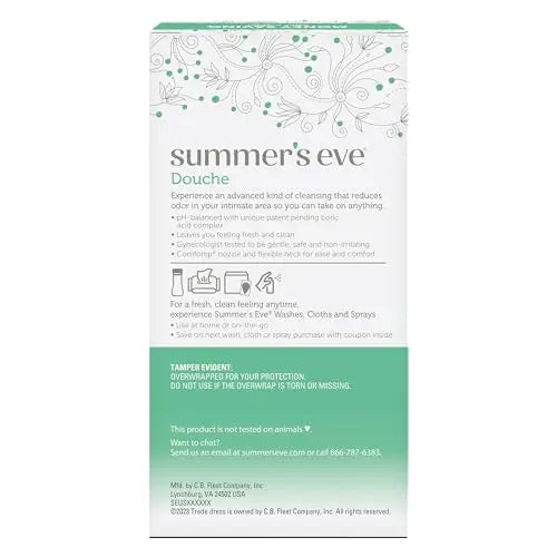 Summer's Eve Feminine Douche, Complete Clean Odor Reduction with Boric Acid Complex, 2 Units Summer's Eve Au supplements