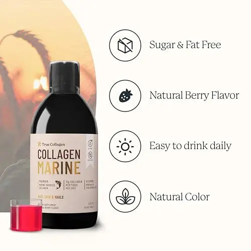 True Collagen - Premium 11000mg Collagen Marine I Pure Hydrolyzed Collagen (Type I & III) True Collagen Au supplements