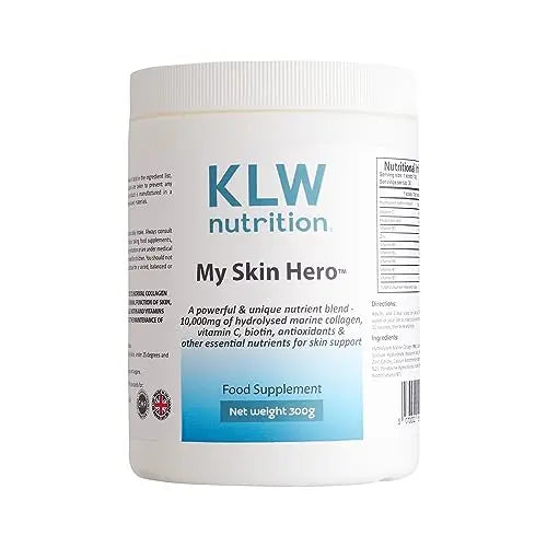 Marine Collagen Powder 10,000mg - with Vitamin C, Zinc, Biotin, Hyaluronic Acid - No fillers, sweeteners or additives KLW Nutrition Au supplements