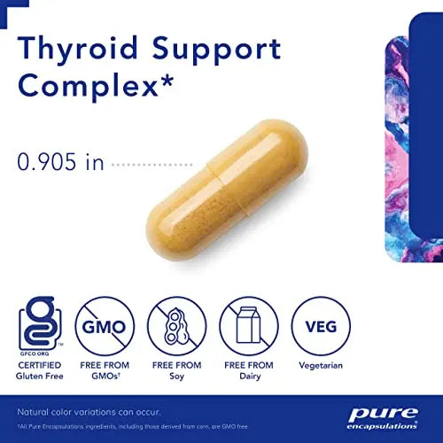 Pure Encapsulations Thyroid Support Complex - Hypoallergenic Supplement with Herbs Pure Encapsulations Au supplements