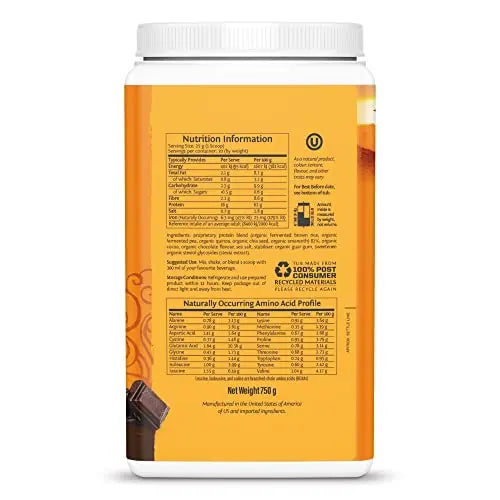 Sunwarrior Classic Plus (750g) Chocolate, 1 Units Sunwarrior Au supplements