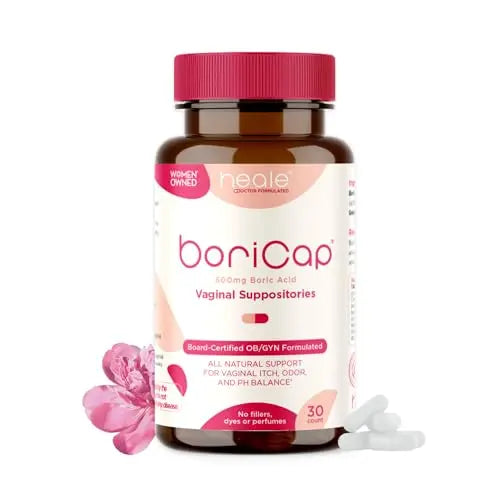 BoriCap - Boric Acid Suppositories for Women - 600 mg - Vaginal Health, pH Balance, Itch & Odor - Natural BoriCap Au supplements
