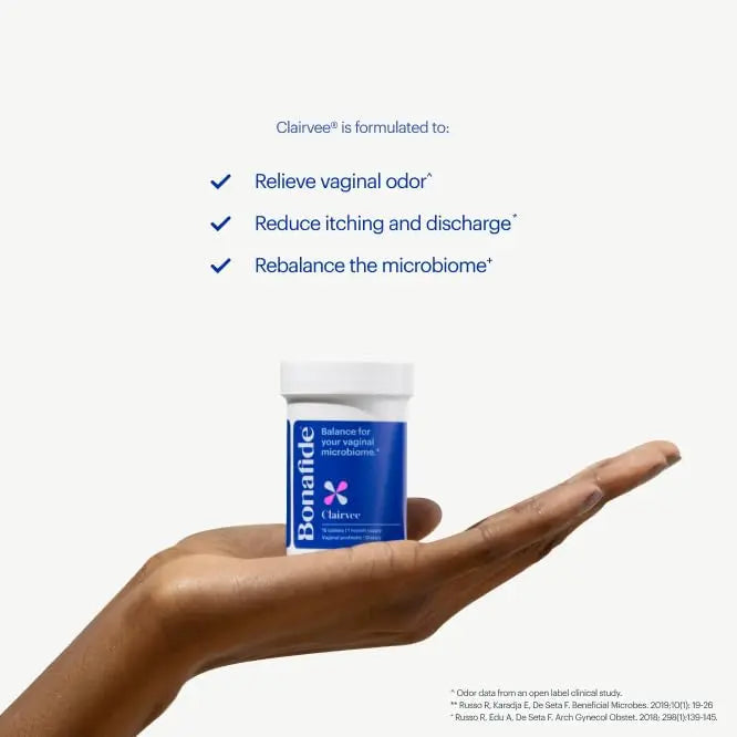 Bonafide Clairvee – Relief from Vaginal Odor^ – Hormone-Free, Drug-Free Vaginal Probiotic – Reduces Odor^ Bonafide Au supplements