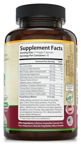 Liver Cleanse Detox & Repair Formula. Liver Support Supplement with Dandelion Root Silymarin WHOLE WORLD WELLNESS Au supplements