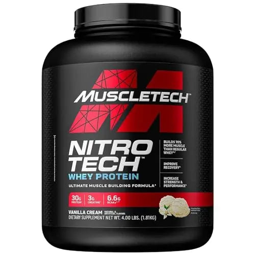 MuscleTech Whey Protein Powder | MuscleTech Nitro-Tech | Isolate & Peptides MuscleTech Au supplements