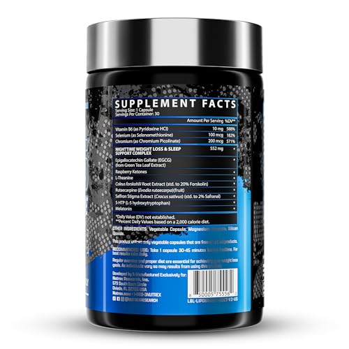 Nutrex Lipo 6 Nighttime Fat Burner | Melatonin Sleep Aid & Weight Loss Diet Pills Nutrex Research Au supplements