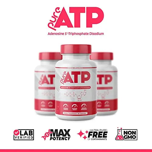 Pure ATP Capsules, Adenosine Triphosphate - Increase Energy, Endurance, Strength BulkStimulants.com Au supplements