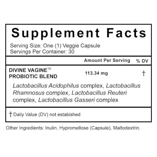 Flower Power 'Divine Vagine' Blend - 30 ct for Balance Urinary Tract Infection, V Health Support for Women Flower Power Au supplements
