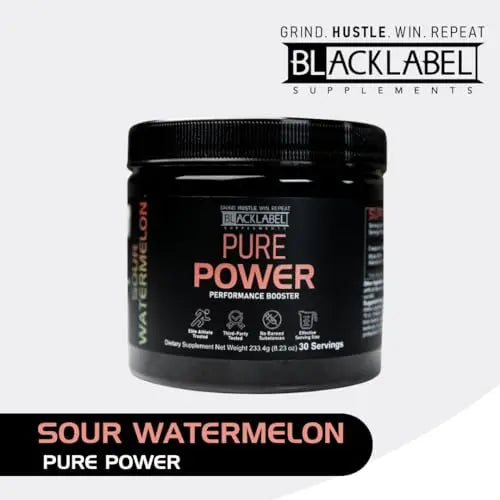 BLACKLABEL Supplements - Pure Power - Pre-Workout Dietary Supplement - Performance BLACKLABEL Supplements Au supplements