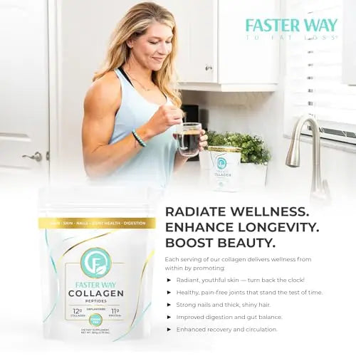 FASTer Way to Fat Loss, Unflavored, 360g Grass-Fed Beef Collagen Peptides for Skin FASTer Way to Fat Loss Au supplements