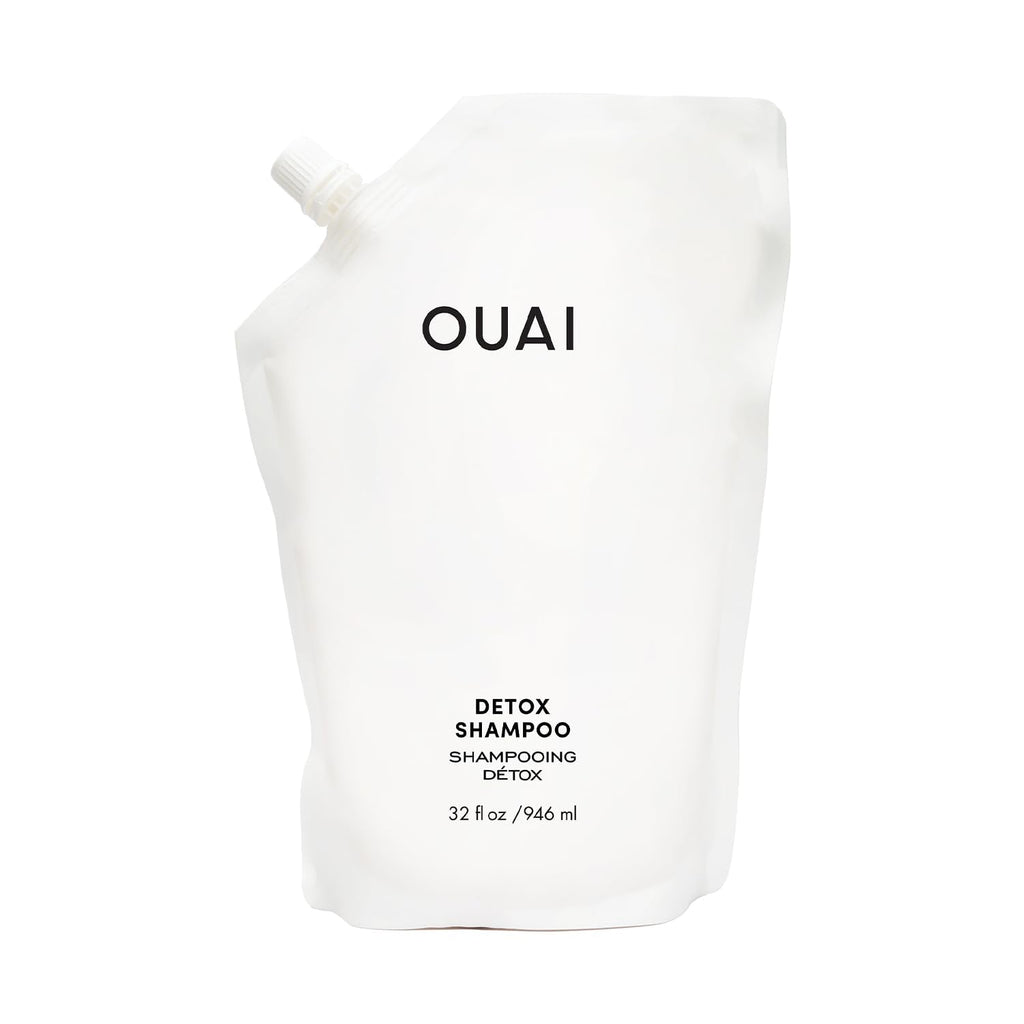OUAI Detox Shampoo Refill - Clarifying Shampoo for Build Up, Dirt, Oil, Product and Hard Water - Apple Cider Vinegar & Keratin for Clean, Refreshed Hair - Sulfate-Free Hair Care (32 oz) OUAI Au supplements