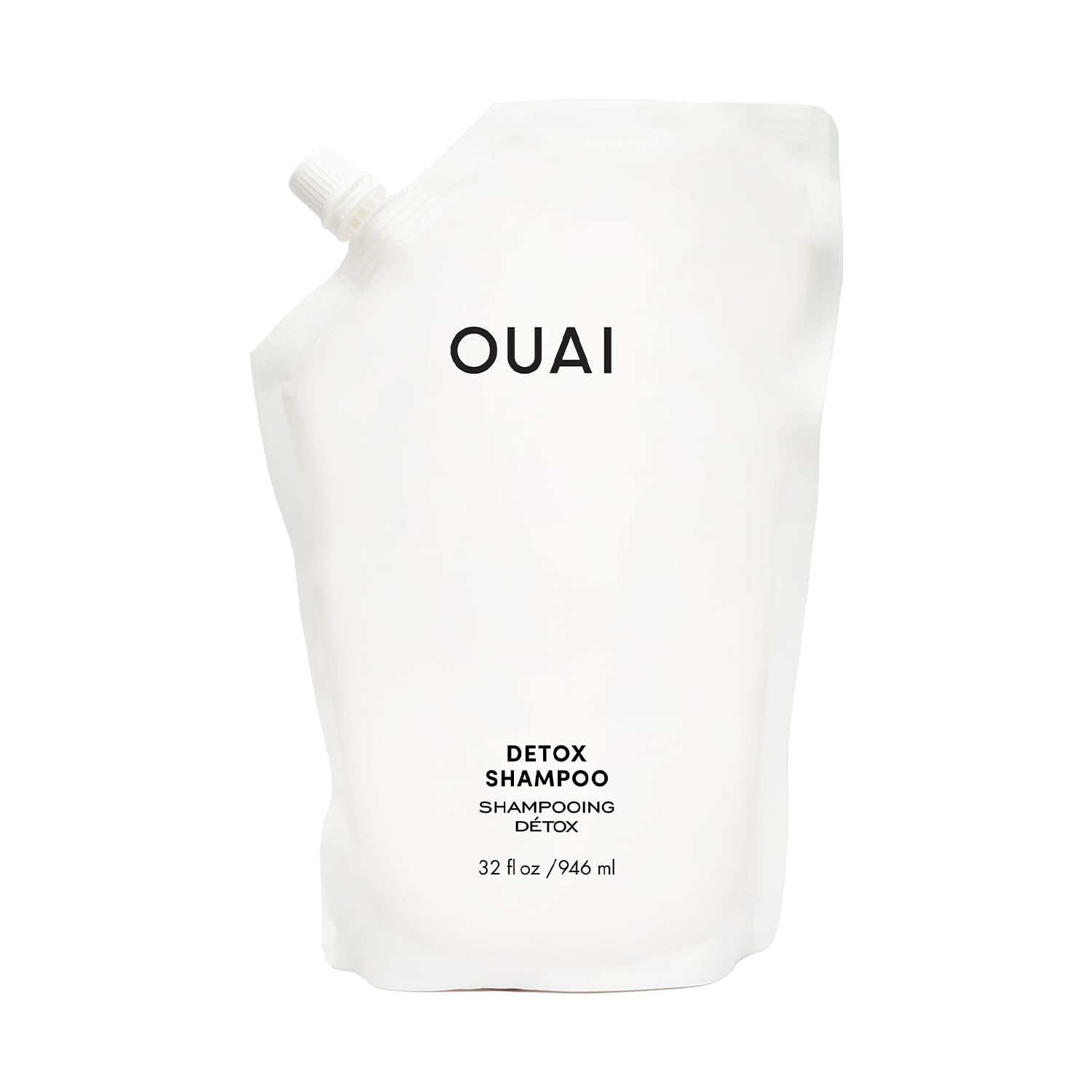 OUAI Detox Shampoo Refill - Clarifying Shampoo for Build Up, Dirt, Oil, Product and Hard Water - Apple Cider Vinegar & Keratin for Clean, Refreshed Hair - Sulfate-Free Hair Care (32 oz) OUAI Au supplements