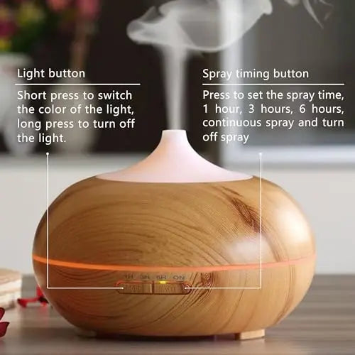 Essential Oil Diffuser, Aromatherapy humidifier, ultrasonic Cold Mist humidifier, 4 Timing Settings TinasChoice Au supplements