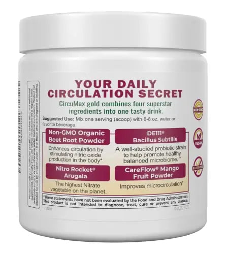 IVL - CircuMax Gold - Nitric Oxide Supplement Powder Boost - Organic Beets - Beetroot IVL Au supplements
