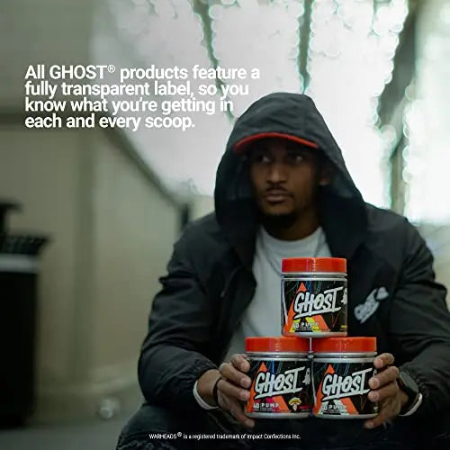 GHOST Pump Nitric Oxide Powder, Peach - 40 Servings - Sugar-Free & Stim-Free Pre GHOST Au supplements