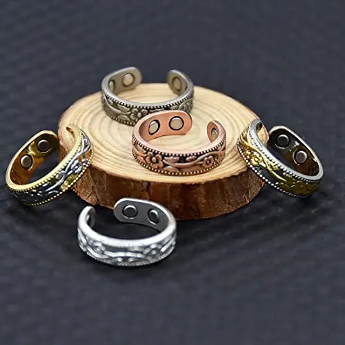 Vicmag Copper Magnetic Ring for Women, Lymphatic Drainage Ring Ladies Fingers Thumb Vicmag Au supplements