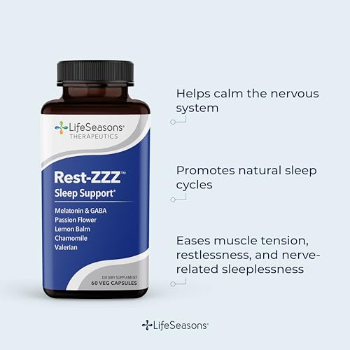 Rest-ZZZ - Powerful Sleep Support Supplement - Fall Asleep & Stay Asleep - Calms Nervous System LifeSeasons Au supplements