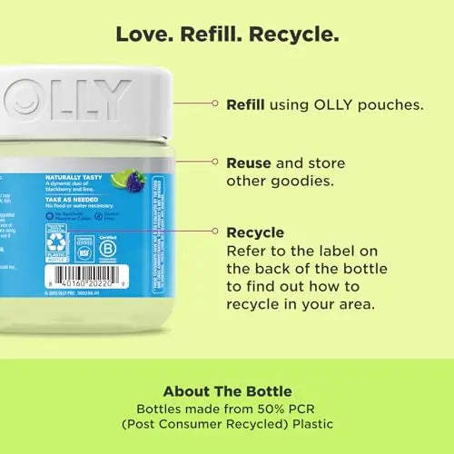 OLLY Pre-Game Energize Workout Gummy Rings, S7 Plant-Based Blend, B Vitamins, Berry OLLY Au supplements