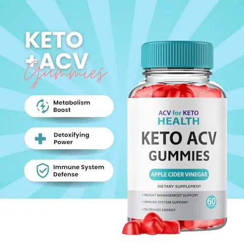 (3 Pack) ACV for Keto Health - Premium Apple Cider Vinegar Gummies – Natural Detox Hidden Elixir Au supplements