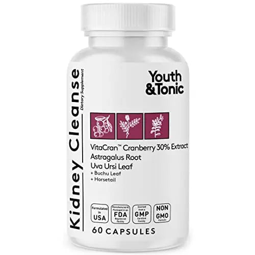 Youth & Tonic Kidney Cleanse Detox for Residual Metabolic Waste & Excess Body Water Youth & Tonic Au supplements