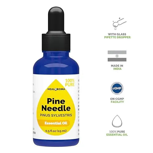 Pine Needle Essential Oil 15 ml - 0.5 oz - Pure & Natural - with Pipette Dropper MONOHERB Au supplements