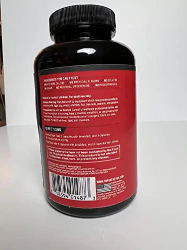 FORCE FACTOR Test X180 Alpha Max, 2-Pack, Total Testosterone and Nitric Oxide Booster Force Factor Au supplements