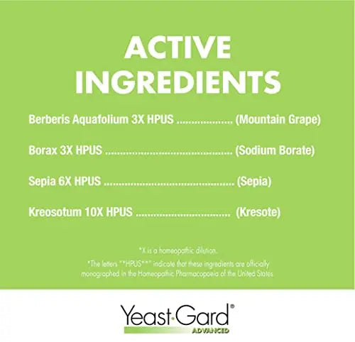 YeastGard Advanced Homeopathic Remedy Capsules - 60 count Bottle Yeast-Gard Au supplements
