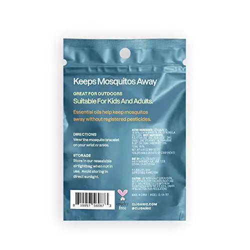 Cliganic 25 Pack Mosquito Repellent Bracelets, DEET-Free Bands, Individ Cliganic Au supplements