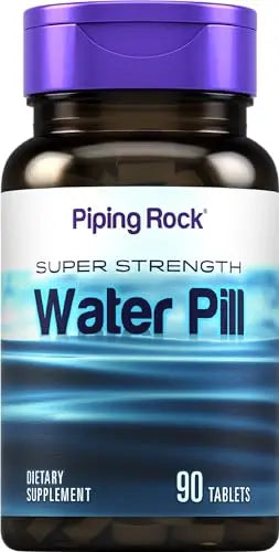 Water Pill | 90 Tablets | Super Strength | with Potassium | Non-GMO, Gluten Free Supplement Piping Rock Au supplements