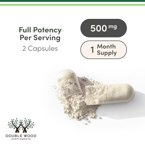 Double Wood Supplements NAD+ Anti Aging & Cell Regeneration | 500mg of 95% Pure NAD Plus Per Serving, 30 Day Supply | Similar to Nicotinamide Riboside