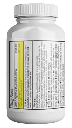 Health Pharma Aspirin 81 mg (1000 Enteric Coated Tablets) | Adult Low Dose Strength Pain Reliever (NSAID) | Safe Pain Relief for Minor Aches and Pain | Value Pack Generic Health Pharma Au supplements