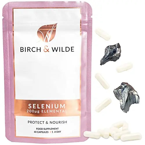 Selenium Supplements - Selenium Capsules for Hair, Skin, Nails & Cognitive Function BIRCH & WILDE Au supplements