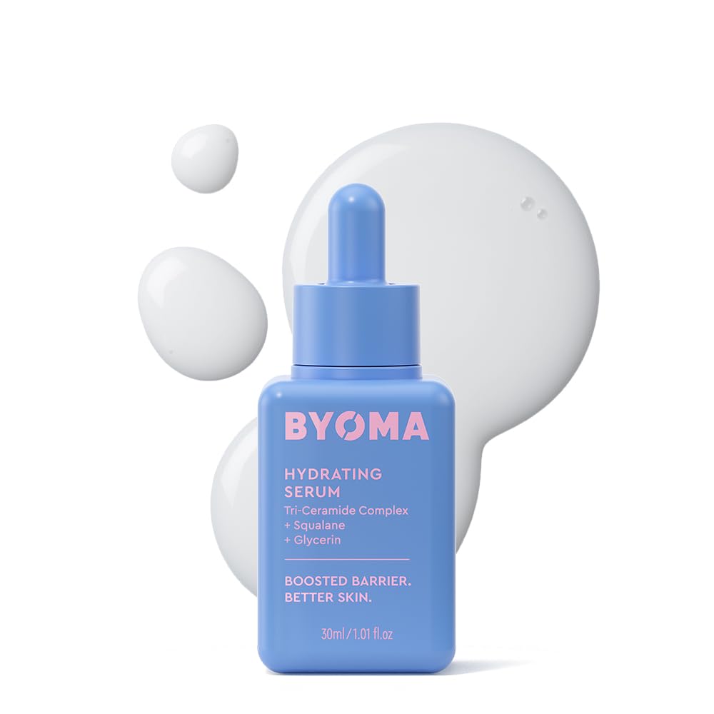 BYOMA Hydrating Serum - Moisturizing Facial Serum with Squalane, Glycerin & Ceramides