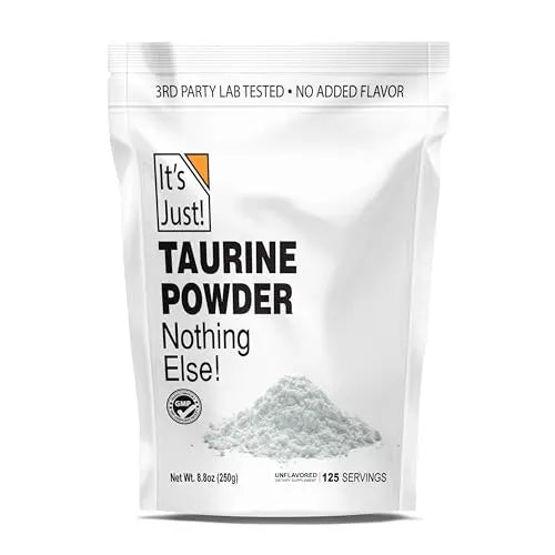 It's Just! - Taurine Powder, 250g Bulk, Pre-Workout Supplement, Unflavored (250g / 125 Servings) It's Just! Au supplements