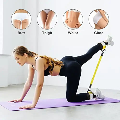 Ankle Resistance Bands with Cuffs, Ankle Bands for Working Out, Glutes Workout Equipment WOQQW Au supplements
