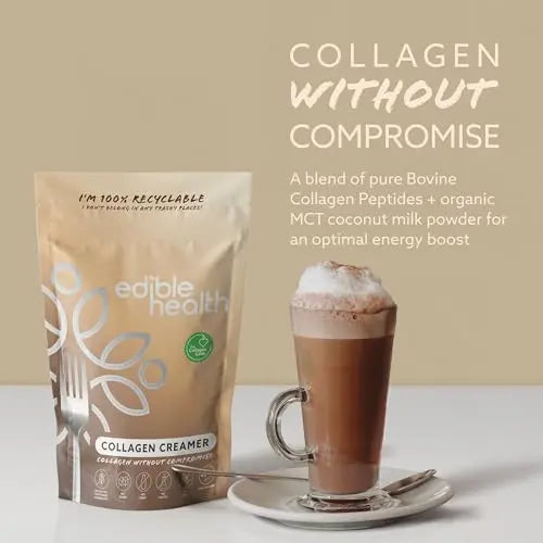 High Protein Bovine Collagen Creamer, Great With Coffee, Hot Chocolate, Smoothies & Porridge Edible Health Au supplements