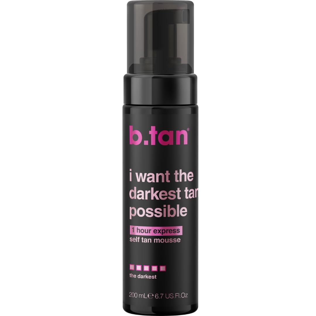 b.tan Ultra Dark Self Tanner Mousse | I Want The Darkest Tan Possible - Fast, 1 Hour Express
