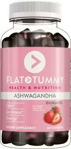 Flat Tummy Tea Ashwagandha Gummies (60 Count) feat. Lemon Balm - Destress,Calm Flat Tummy Tea Au supplements