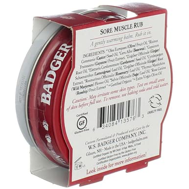 Badger Sore Muscle Rub 2z Size 2z Badger Sore Muscle Rub 2z Tin 2z Badger Au supplements