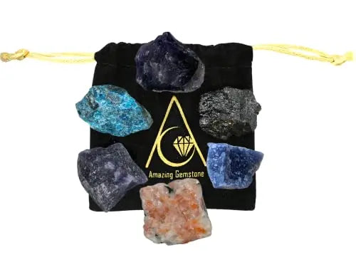 Weight Loss Crystals and Stone Sets Manifestation, Set of 6 Black Tourmaline, Amethyst Amazing Gemstone Au supplements
